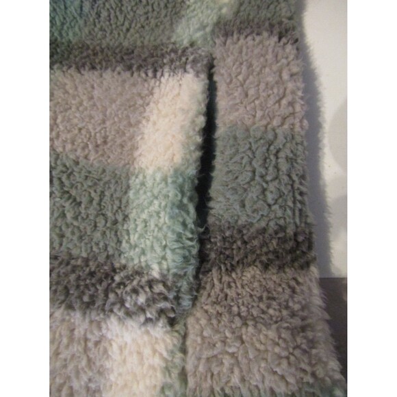 Koolaburra By Ugg Shacket Sage Green Purple Cozy Sherpa Shirt Jacket Womens Sz M - Picture 8 of 8